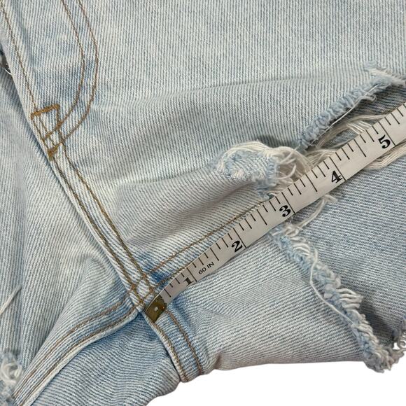 Grlfrnd Women's Helena High Rise Cut Off Denim Shorts Size 25 - Picture 8 of 8